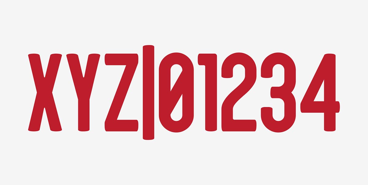 glyph sample letters and numbers